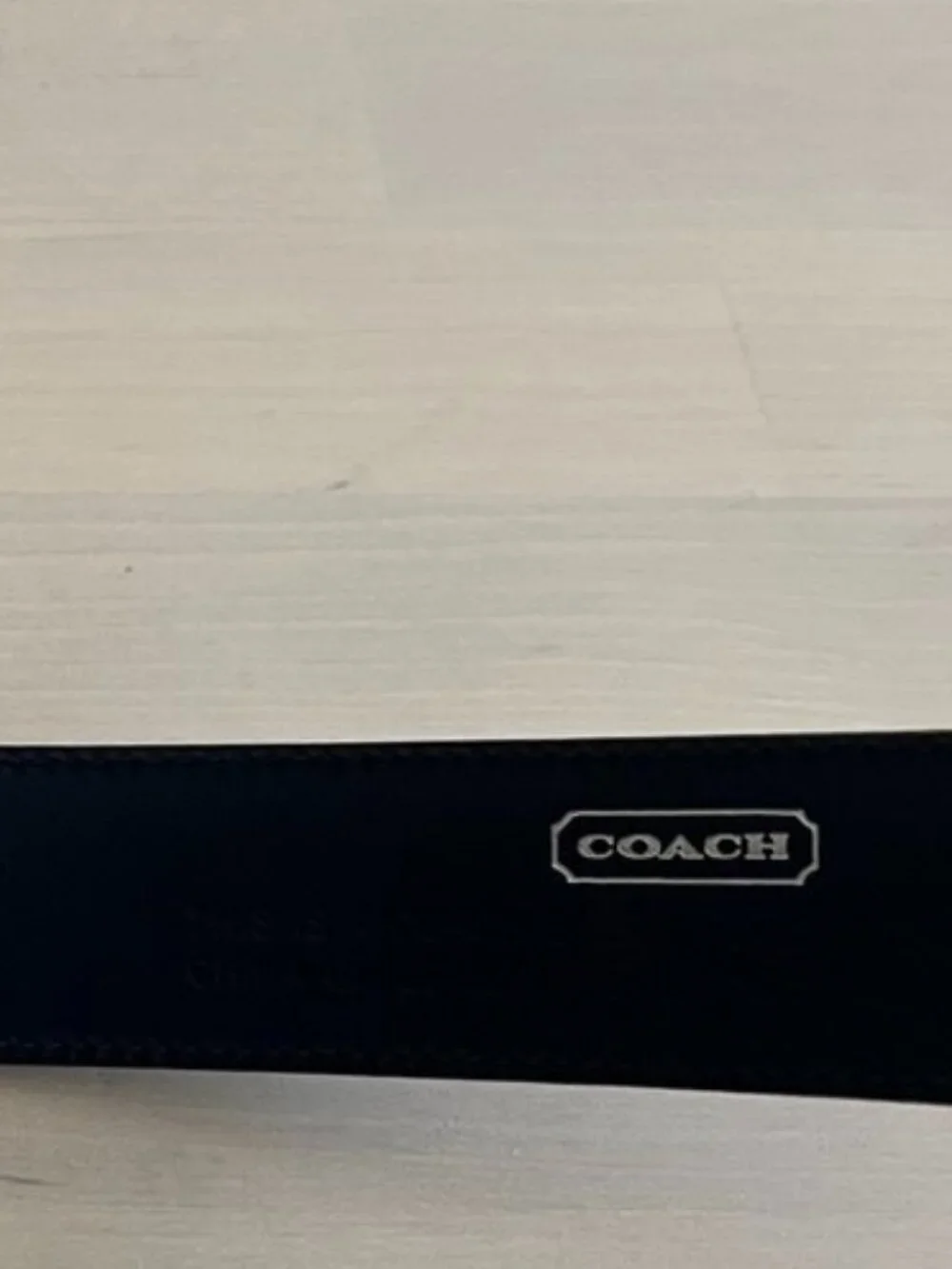 Coach Genuine Box Calf Leather Belt